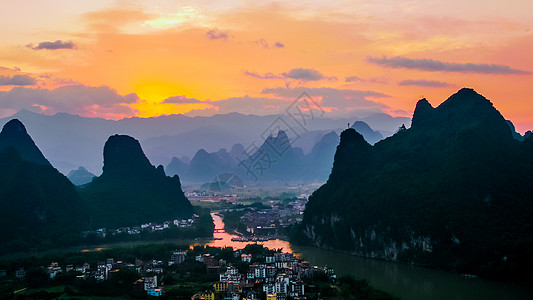 北海夜景广西北海崇左风光背景