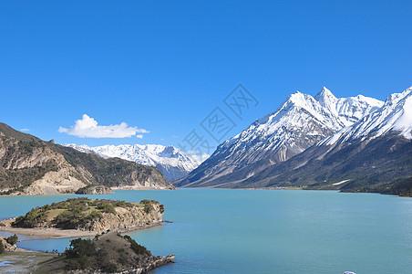 西藏然乌湖自然风景图片
