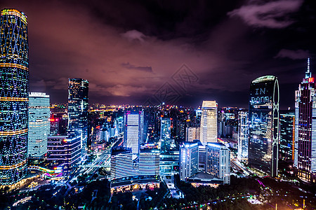 广州珠江新城夜景图片