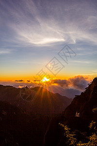 黄山自然风光背景图片