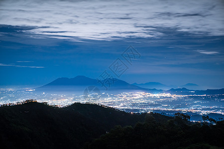 城市夜晚星空印尼布罗莫火山星空夜景背景