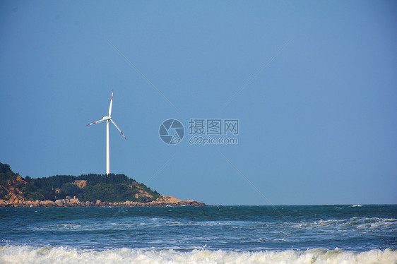 福建漳浦六鳌海滩风车图片