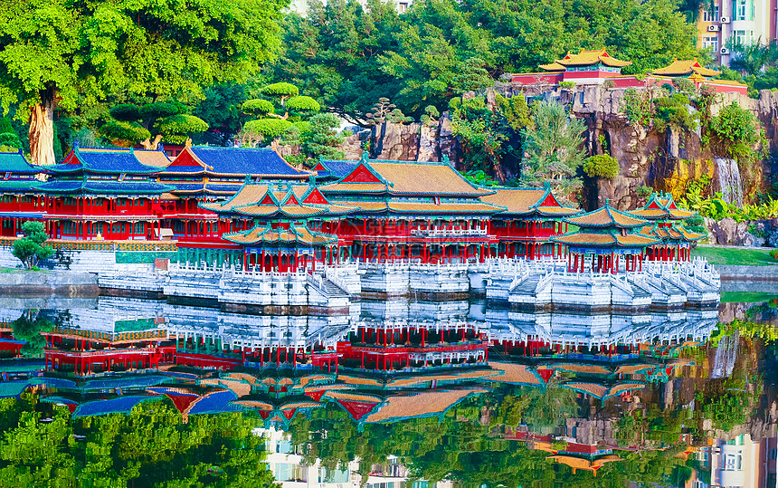 深圳锦绣中华里的圆明园微缩景观