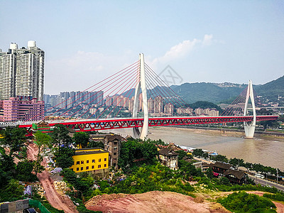 吊索大桥重庆长江大桥背景