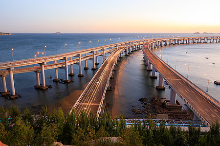 长栏辽宁省大连市星海湾大桥背景