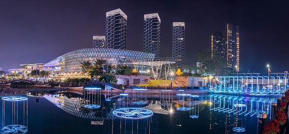 深圳南山海上世界夜景图片