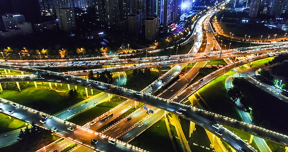 河南郑州郑东新区夜景高清图片