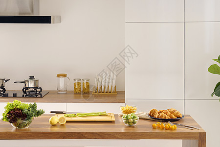 后现代风格室内厨房高清图片