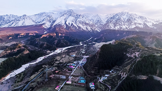 祁连山脉背景图片