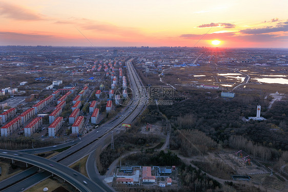 黑龙江省大庆市俯视图图片