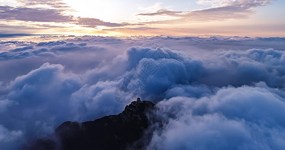 王屋山云海背景图片