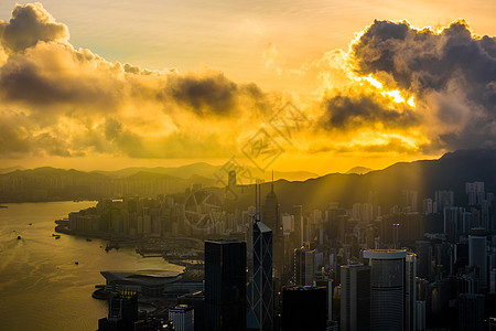 香港城市夜景图片