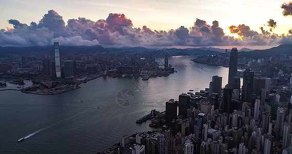 香港城市夜景图片