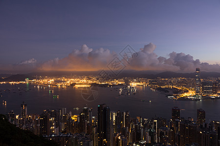 香港城市夜景图片