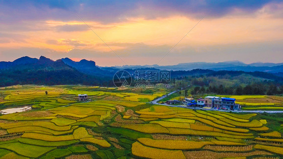 贵州独山下司田园美景图片