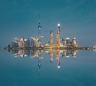 上海陆家嘴夜景灯光图片