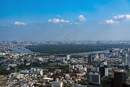 曼谷首都天使之城湄南河背景图片