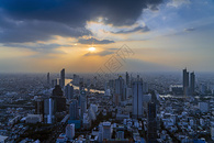 泰国首都曼谷天使之城天际线图片