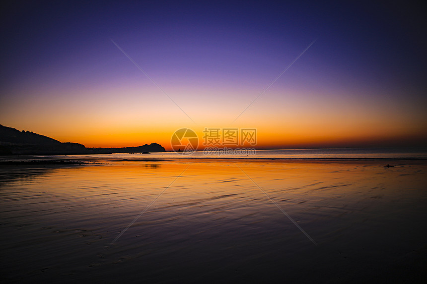 青岛石老人海水浴场海上日出中国十大最美日出观赏地图片