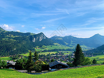 瑞士度假小镇代堡图片