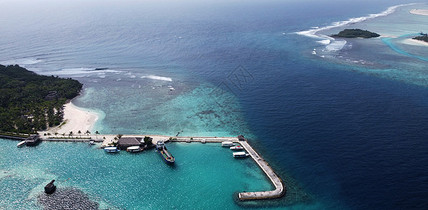马尔代夫拉克代夫海航拍图片