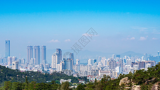 厦门帆船厦门岛内城市风光背景