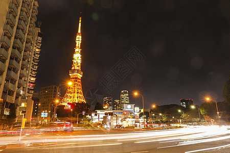 繁华的东京新宿街道夜景高清图片下载 正版图片 摄图网