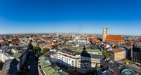 俯拍慕尼黑城市全景图图片