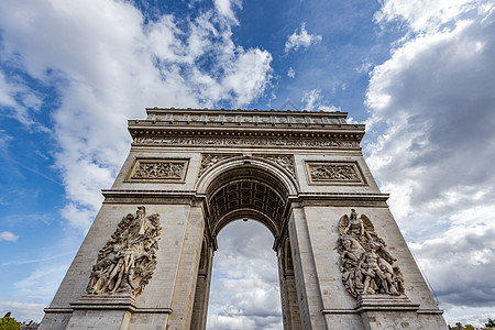 巴黎著名旅游景点凯旋门图片