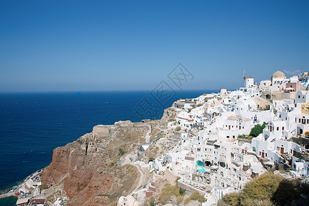 希腊圣托里尼爱情海风光图片