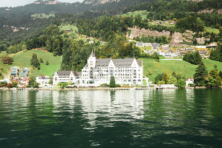 瑞士琉森湖风光图片