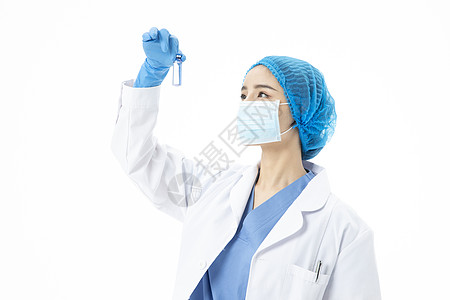 女性医生手术服研究试剂图片