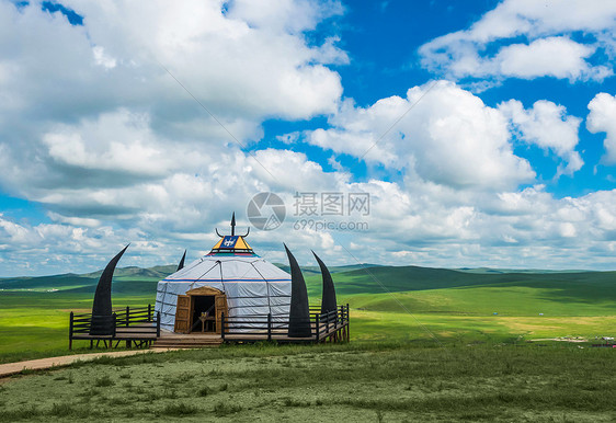 内蒙古呼伦贝尔蒙古包图片