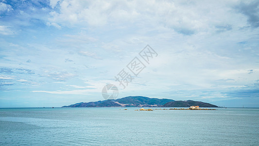 越南芽庄海滨海岛风光实拍背景图片