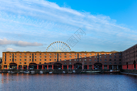 英国利物浦阿尔伯特港口背景图片