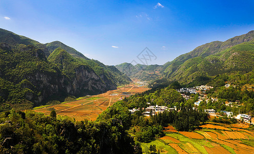 山区坝子背景图片