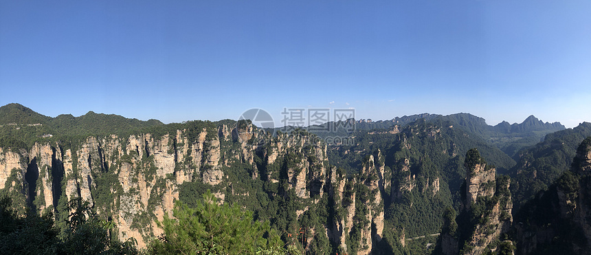 湖南张家界天子山全景图片