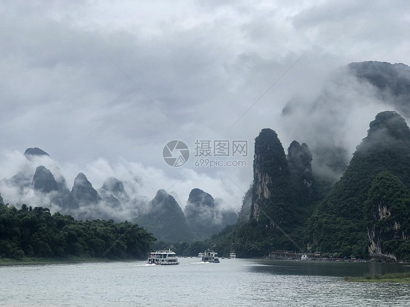 烟雨桂林图片