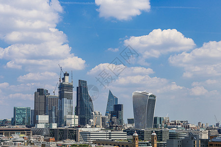 伦敦天际线英国伦敦金融城碎片大厦天际线背景