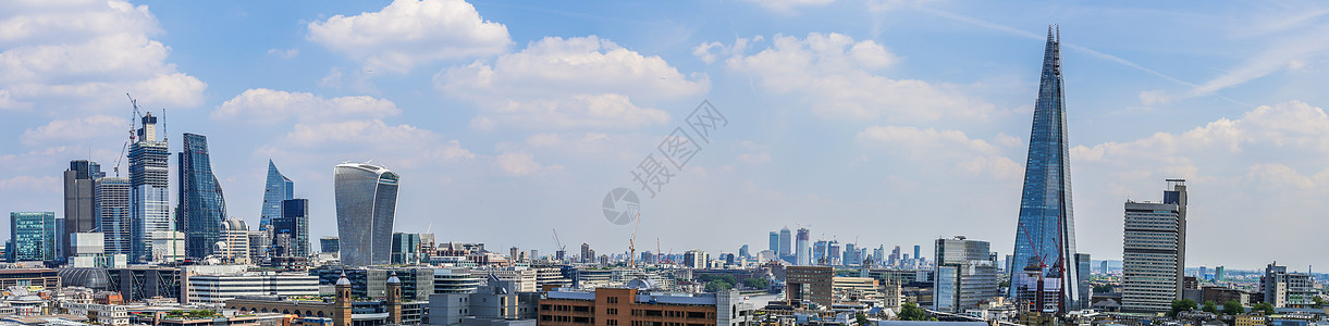 伦敦天际线英国伦敦金融城碎片大厦天际线背景