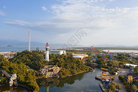 珠海日月贝广东珠海海泉湾景区游乐场背景