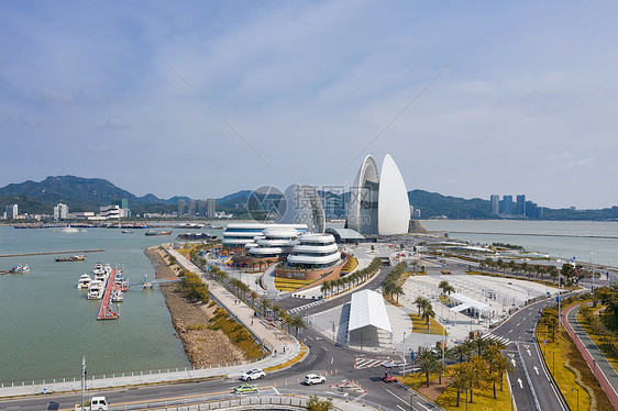 广东珠海地标大剧院建筑群图片