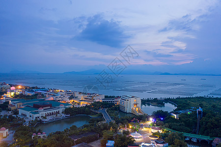 广东珠海海泉湾酒店海边夜景图片
