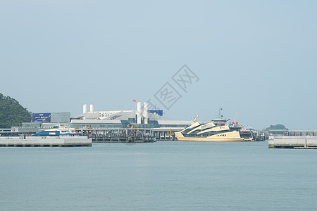 广东珠海游轮海上码头港口图片