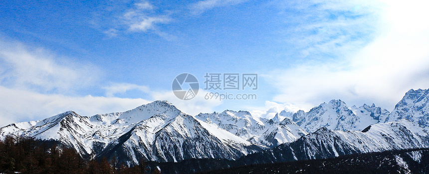 梅里雪山途中美景图片