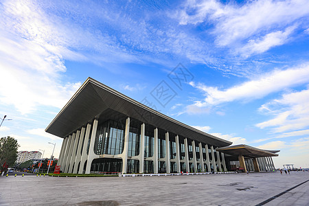 奥帆地标青岛国际会议中心背景