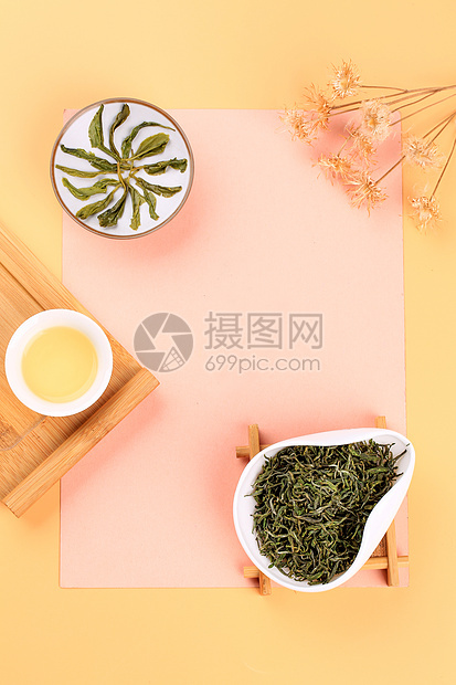 清茶绿茶茶叶冲泡创意茶品图片