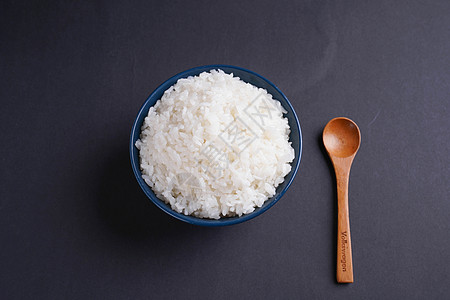 一桌饭一碗白米饭背景