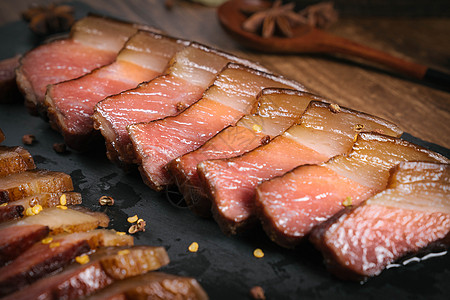 腊肉食物五花趾高清图片