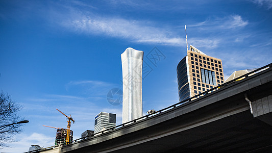 北京市地标北京国贸标志性建筑背景